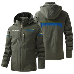 Husaberg Windbreaker Jacket Hooded, Warm Lining Waterproof Outdoor Running Jacket For Men, Custom Name HIHI270225Y17WO88HUS