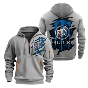 Buick Half Zip Hoodie, Sports Hooded Multi-Pockets TN0030325Y25QZ2HCT1BUI