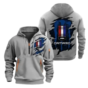 Chevrolet Camaro Half Zip Hoodie, Sports Hooded Multi-Pockets TN0030325Y25QZ2HCT21CHC