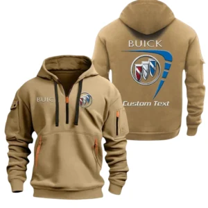 Buick Half Zip Hoodie, Sports Hooded Multi-Pockets, Custom Name TN260325Y25QZ2HRCT1BUI