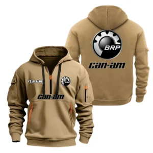 Can Am Emblem Half Zip Hoodie, Sport Hooded Multi-Pocket, Custom Name TN080325Y25QZ2HCT7CAE