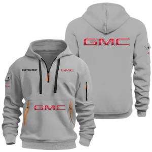 GMC Car Half Zip Hoodie, Sports Hooded Multi-Pockets, Custom Name HIDI050325Y25QZ2HGMC