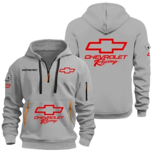 Chevrolet Racing Half Zip Hoodie, Sports Hooded Multi-Pockets, Custom Name HIDI060325Y25QZ2HCHR