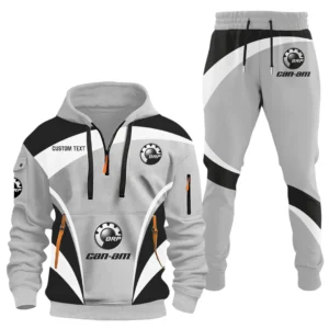 Can Am Emblem Team Half Zip Hoodie x Long Pants Set All-over Print, Custom Name HIDI130325Y26QZ3HCAE