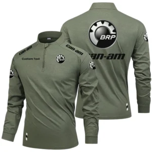Can Am Emblem Limited 2025 Long Sleeve Shirt, Stand Collar Quarter Zip-up Custom Name HIDI260325Y49LMT05CAE